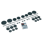 York Fitness 50 KG Cast Iron  Spinlock Barbell | Dumbbell Set
